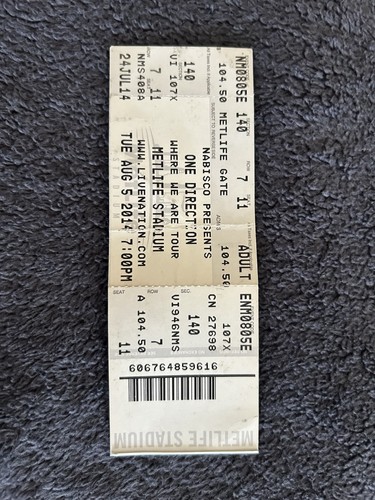 Stub biglietto one direction - stub,